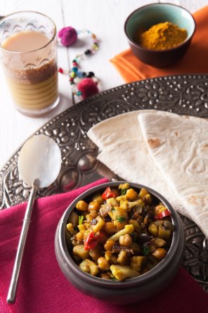 Chapati z warzywnym curry  prosty przepis i składniki