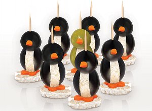 Oliwkowe pingwinki  prosty przepis i składniki