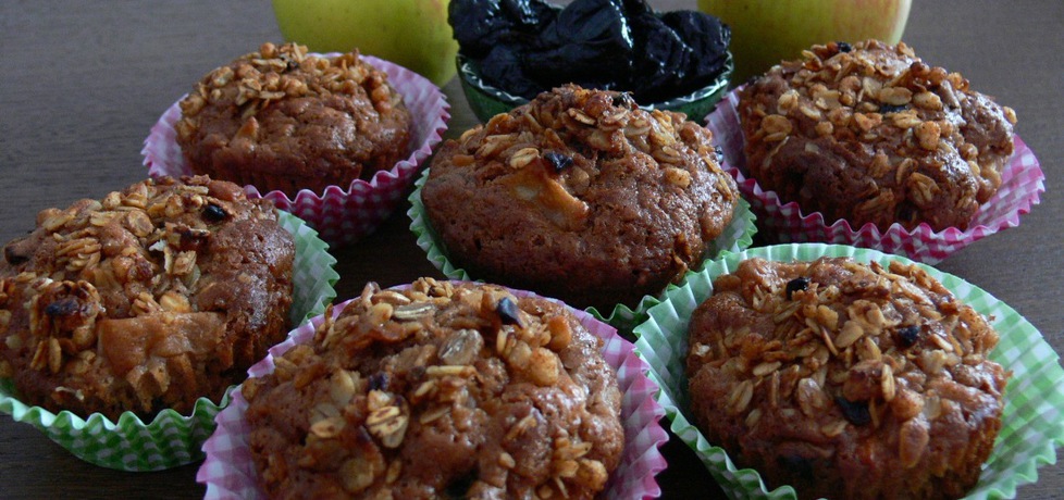 Dietetyczne jabłkowe muffinki ze śliwką (autor: bernadettap ...
