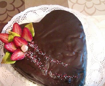 Tort czekoladowe serce tiramisu
