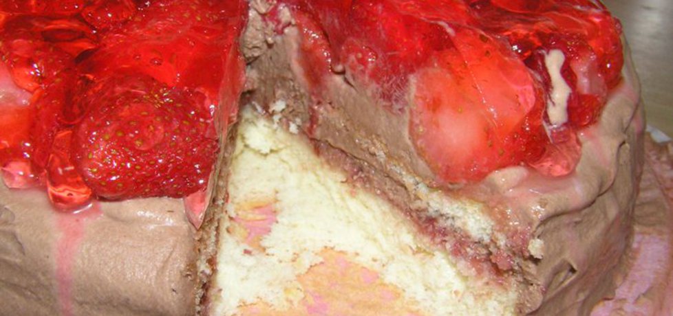 Tort truskawkowo czekoladowy (autor: magdalenamadija ...