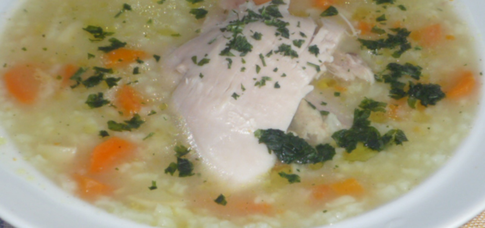 Zupa ryżowa na kurczaku (autor: magda24)
