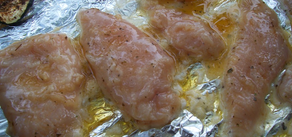 Grillowany filet zkurczka w sosie porowym z frytkami (autor: lukasz21 ...