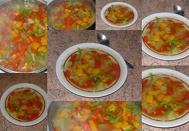 Przepis  kolorowa zupa kapuściano-paprykowa przepis