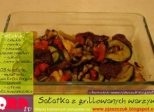 Sałatka z grillowanych warzyw  prosty przepis i składniki