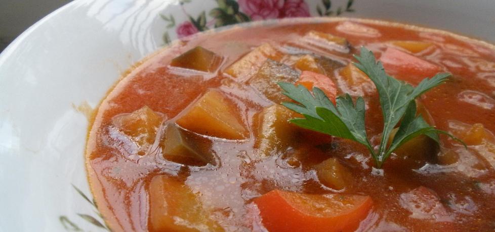 Zupa z bakłażana i papryki (autor: cukiereczek13)