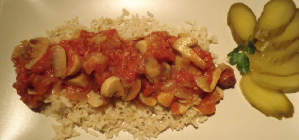 Potrawka z ryżem i pieczarkami (autor: magula)