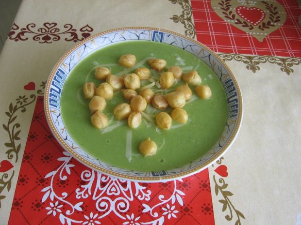 Zupa krem z zielonego groszku przepis