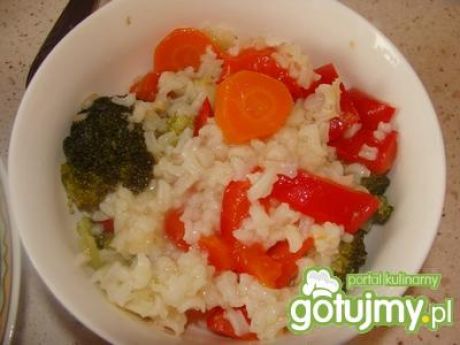 Przepis  warzywa z ryżem na kolację przepis