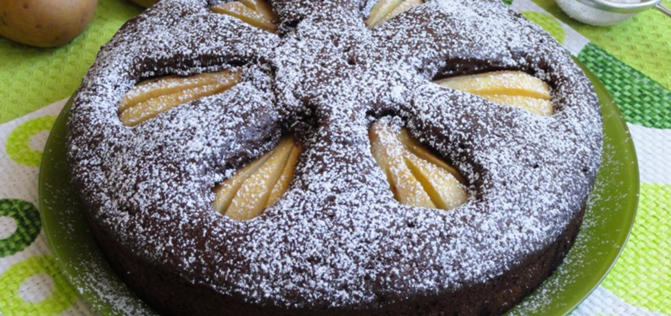 Ciasto kakaowe z gruszkami (autor: joanna30)