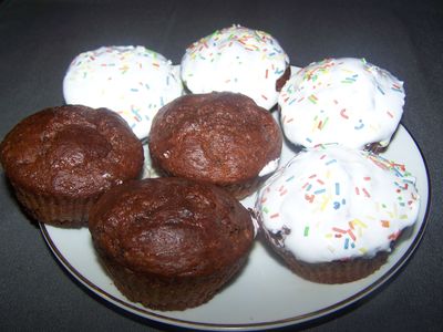 Muffiny bananowe z czekoladą