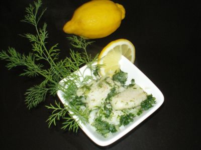 Ryba gotowana na zielono