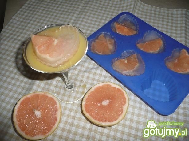 Przepis  kostki lodu z grapefruita przepis