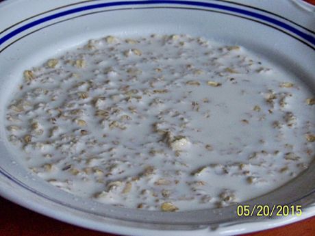 Zupy: zupa mleczna z płatkami owsianymi