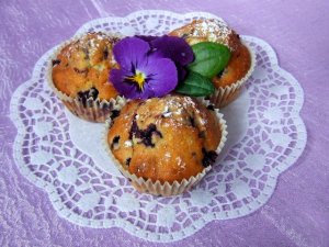 Muffinki jagodowo-kokosowe  prosty przepis i składniki