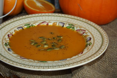 Zupa z dyni z pomaranczą