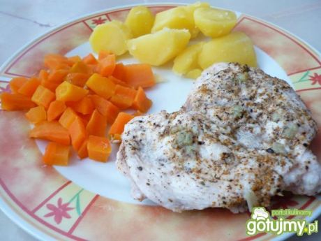 Przepis  warzywa i filet z kurczaka z parowaru przepis