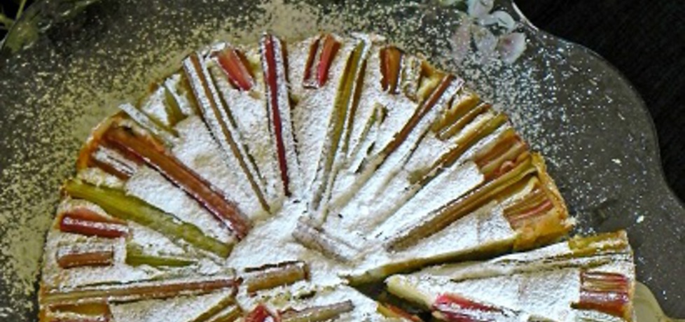 Budyniowe ciasto z rabarbarem (autor: lucja)