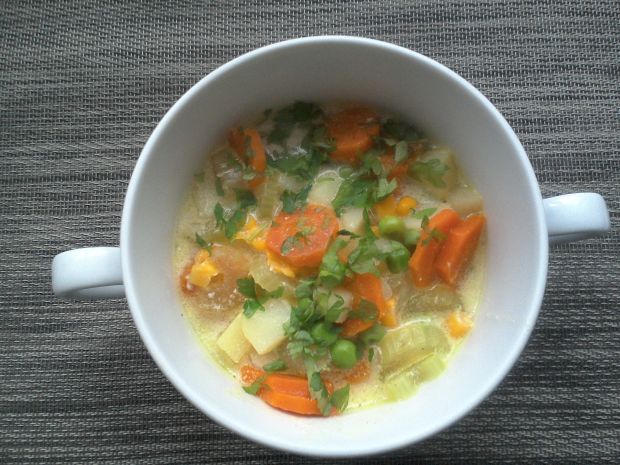 Przepis  kolorowa gęsta zupa warzywna przepis