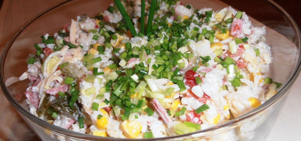 Sałatka ryżowa z salami (autor: 2milutka)