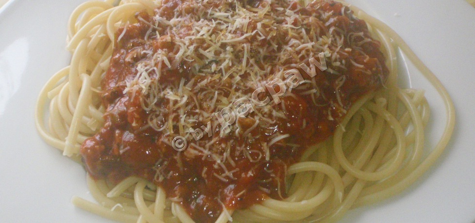 Spaghetti bolońskie z selerem naciowym (autor: pacpaw ...