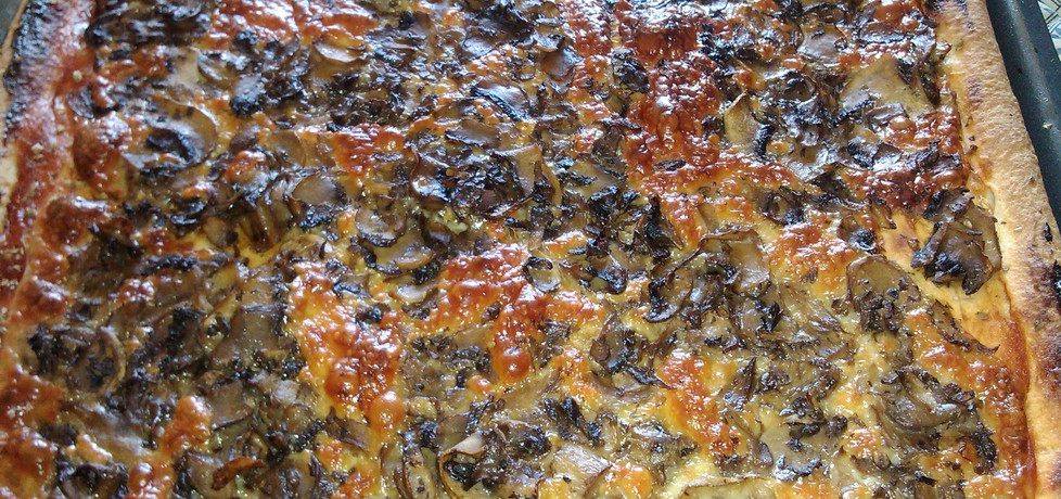 Pizza z duszonymi pieczarkami i mozzarellą (autor: gracer ...