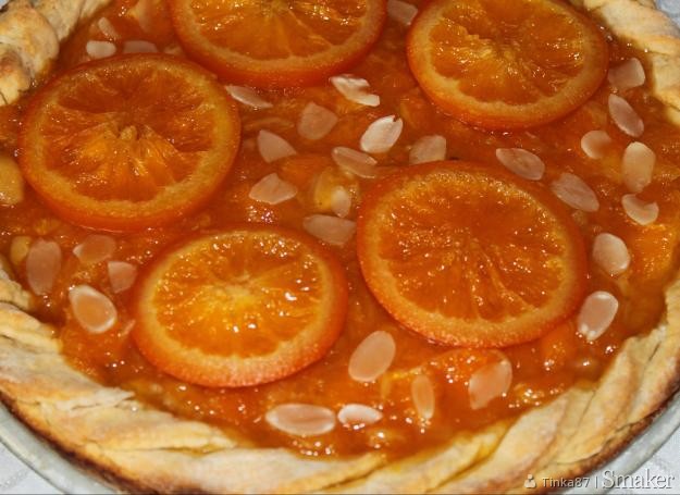Pomarańczowy mazurek z migdałową nutką