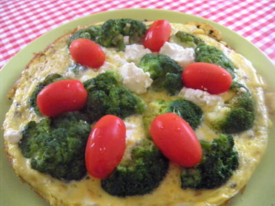 Omlet (frittata) z brokułami