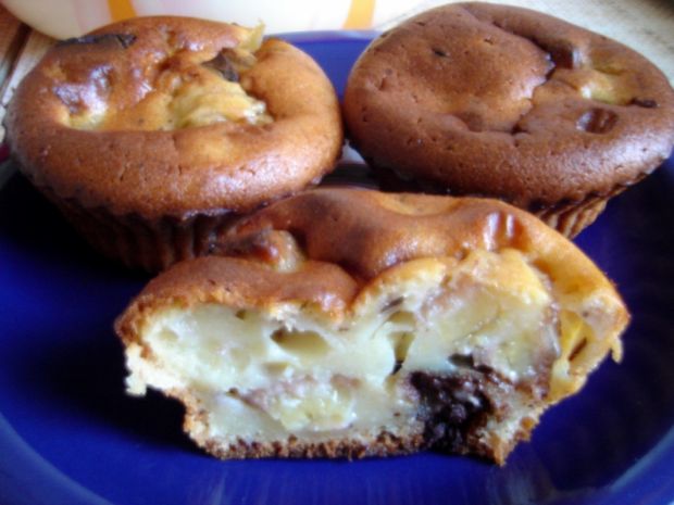 Przepis  owocowe muffinki z czekoladą przepis