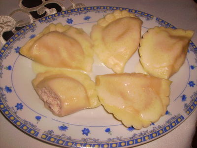 Pierogi z serem i truskawkami