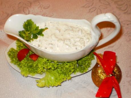 Przepis  sos tatarski z marynowanych pieczarek przepis