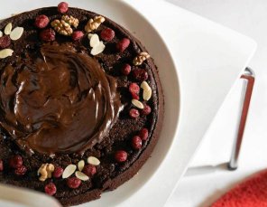Ciasto z czekoladowym jeziorem  prosty przepis i składniki