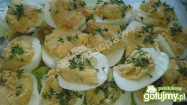 Przepis  jajka faszerowane łososiem(4) przepis