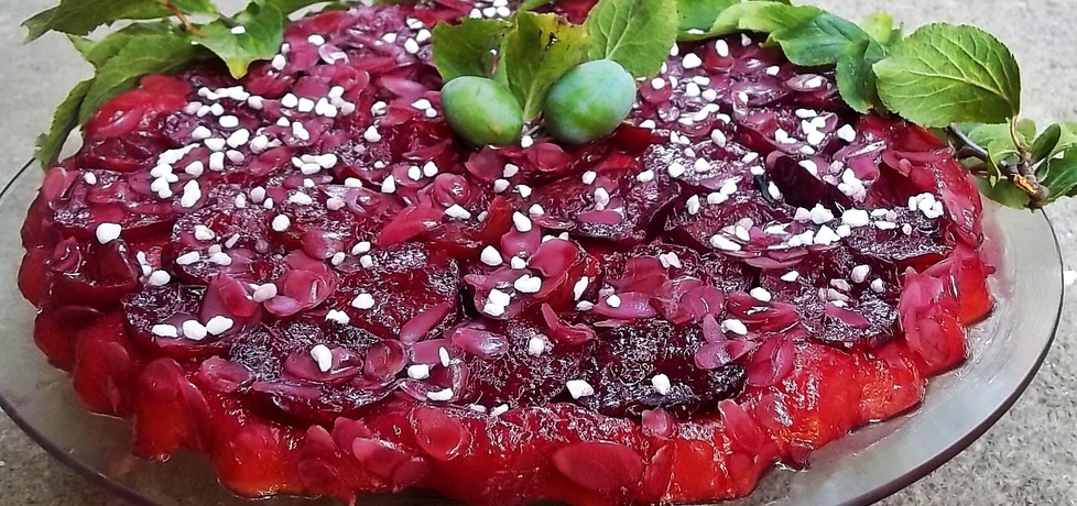 Aromatyczna odwrócona tarta śliwkowa (autor: ania84 ...