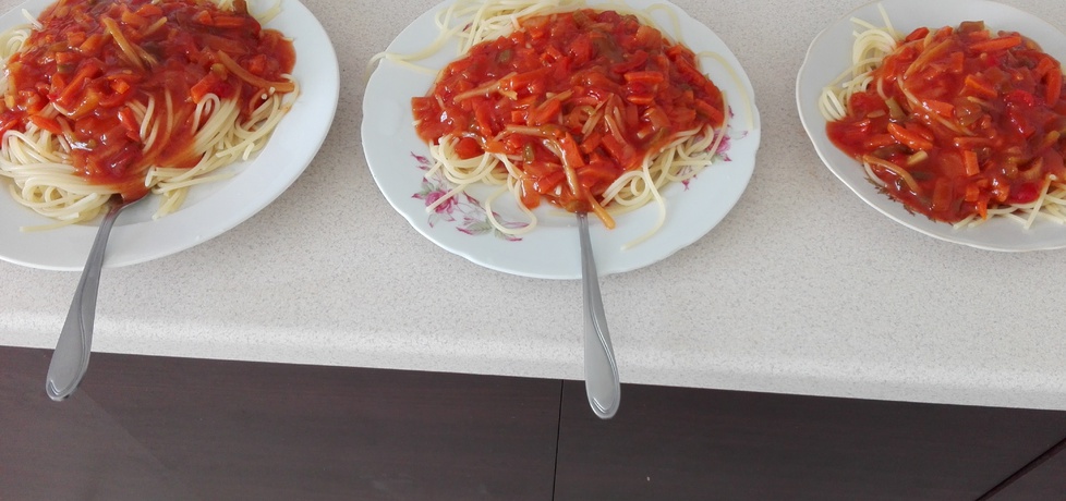 Błyskawiczne spaghetti z sosem (autor: mamanamedal ...