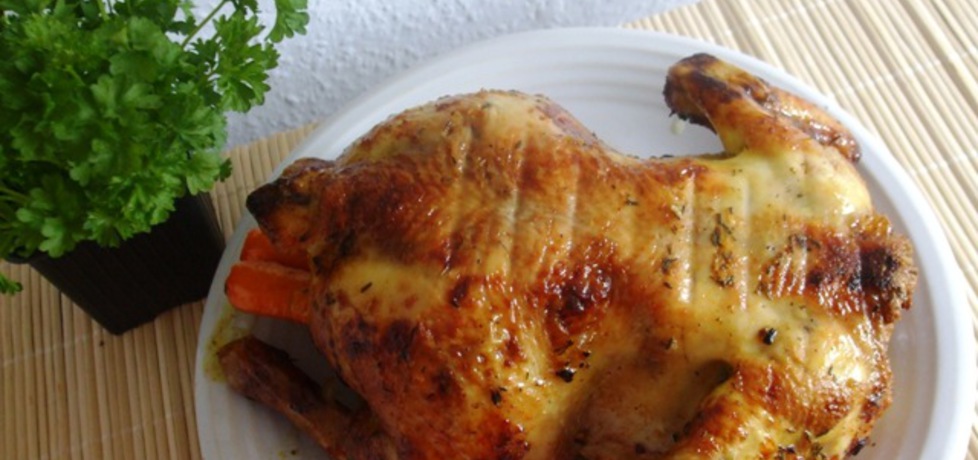 Soczysty kurczak pieczony w całosci (autor: sarenka ...