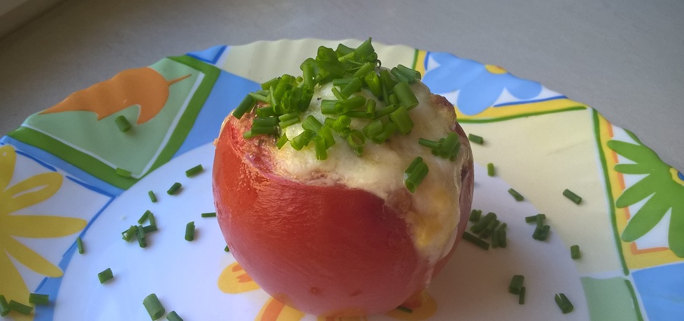 Pomidory zapiekane z jajkiem i salami (autor: ania321 ...