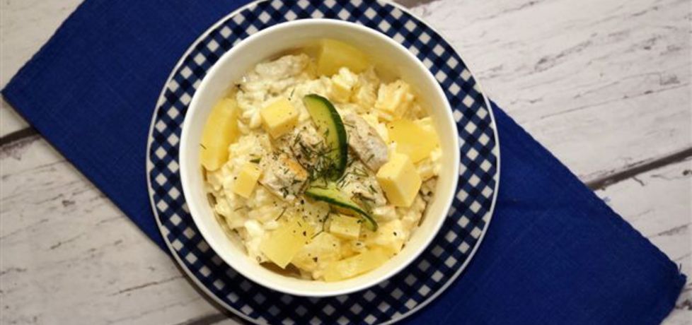 Sałatka z ryżem, kurczakiem i ananasem (autor: kulinarne