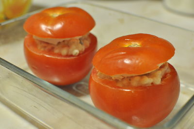 Nadziewane pomidorki z pęczakiem