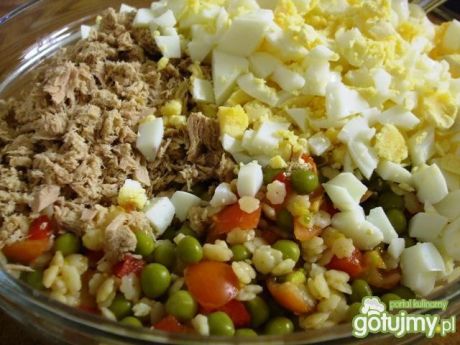 Przepis  salatka z tunczykiem i makaronem przepis