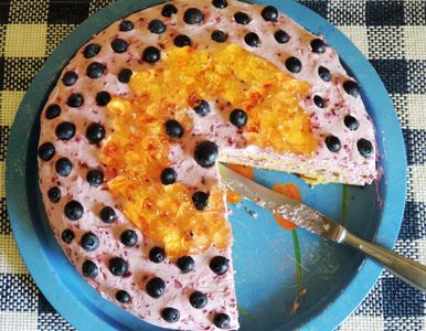 Tort jagodowo cytrynowy