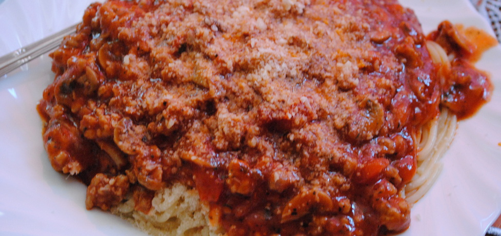 Spaghetti z pieczarkami (autor: mariuszek8)