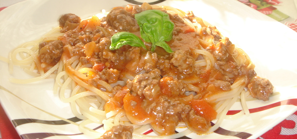 Idealnie gęsty sos do spaghetti z mozzarellą (autor: justi2401 ...