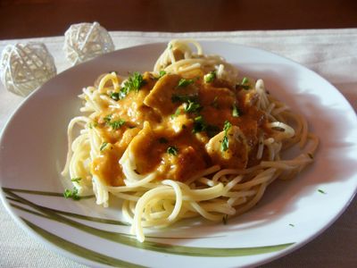 Spaghetti z serkiem mascarpone