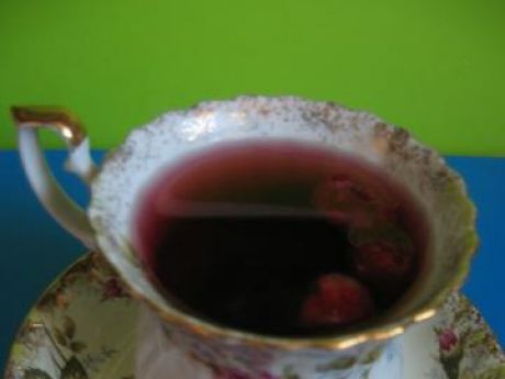 Przepis  herbata malinowa z cukrem przepis