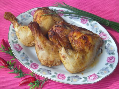 Przepis  pieczone paprykowe udka z kurczaka przepis
