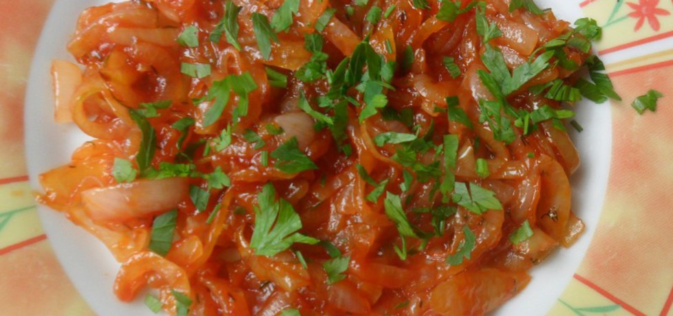 Sałatka z cebuli z ketchupem (autor: renatazet)