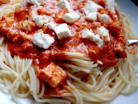 Przepis  spaghetti po grecku przepis