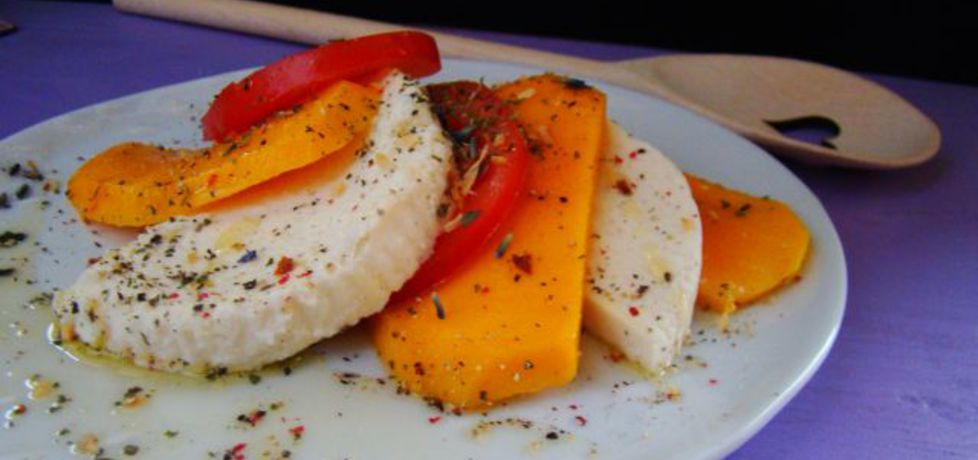 Przystawka z mozzarelli mango i pomidora (autor: iwa643 ...