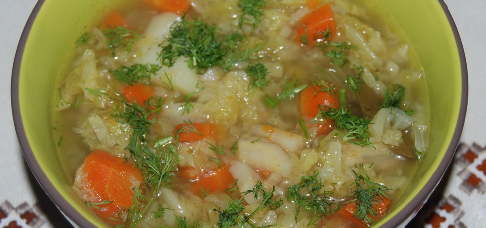 Zupa z kapustą włoską (autor: smak-i-uczucie)